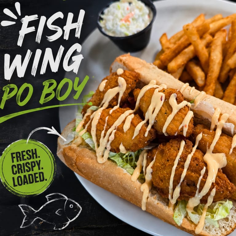 Fish Wing Po Boy!!