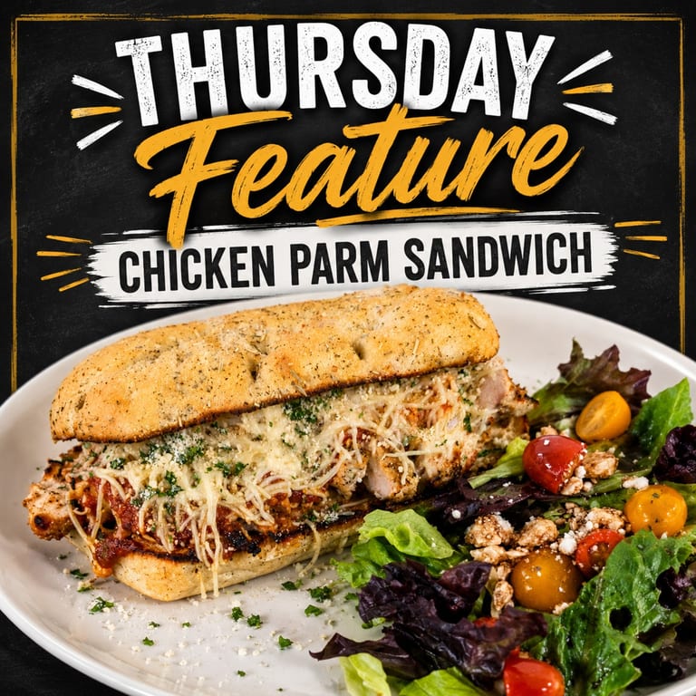 Grilled Chicken Parm Sandwich!