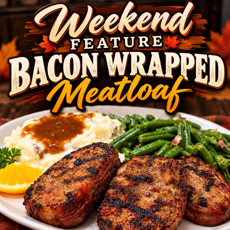 Smokehouse Bacon Wrapped Meatloaf