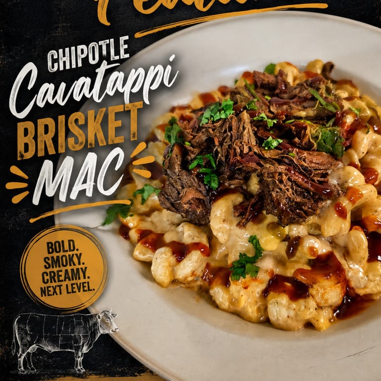 Chipotle Cavatappi Brisket Mac!