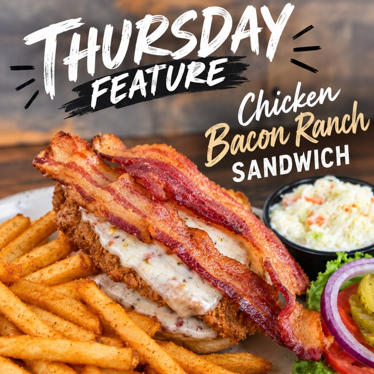 Chicken Bacon Ranch Sandwich!!