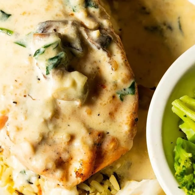 Salmon Florentine.
