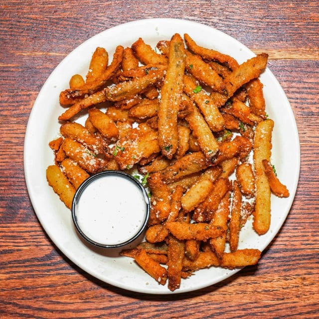Deep Fried Pickles Fries.